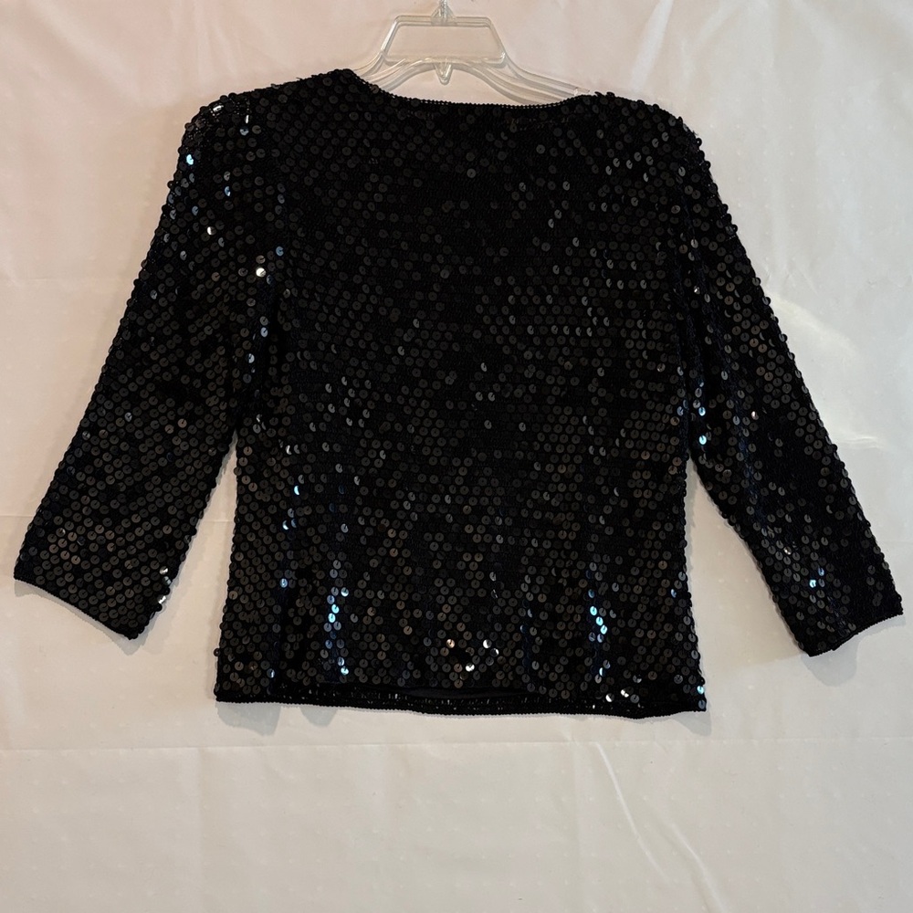 Colette Mordo for Sadimara Elegant Black Sequin Women's Blouse - Picture 3 of 3